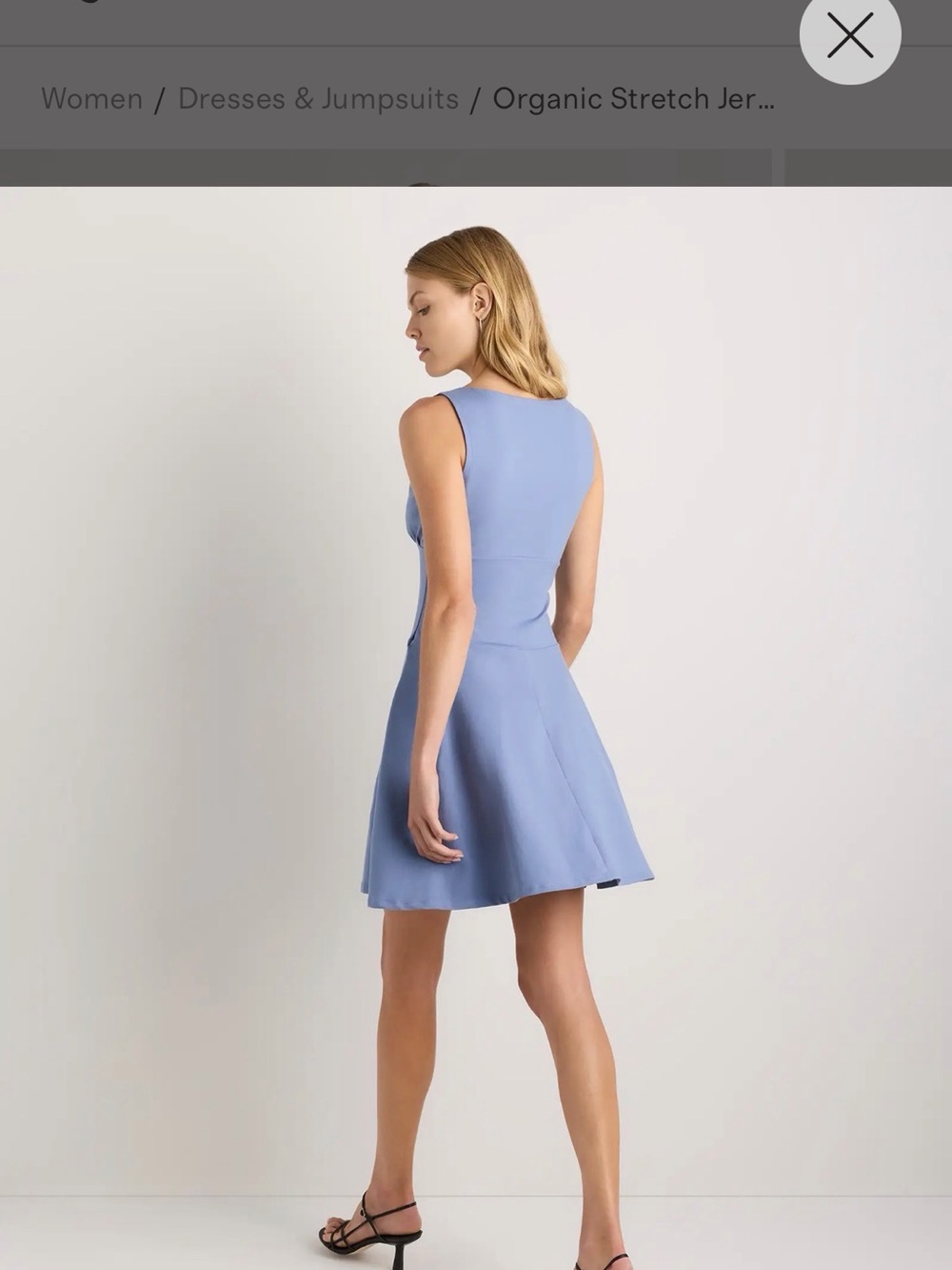 Quince Lavender Sleeveless A-Line Mini Dress